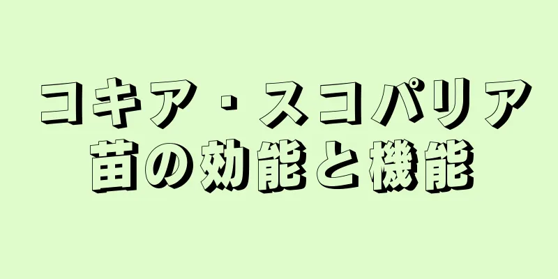 コキア・スコパリア苗の効能と機能