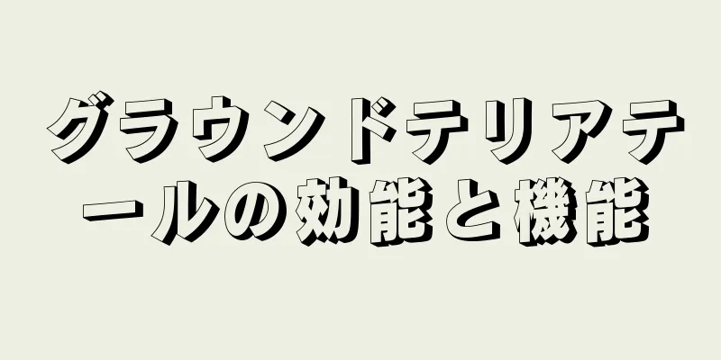 グラウンドテリアテールの効能と機能