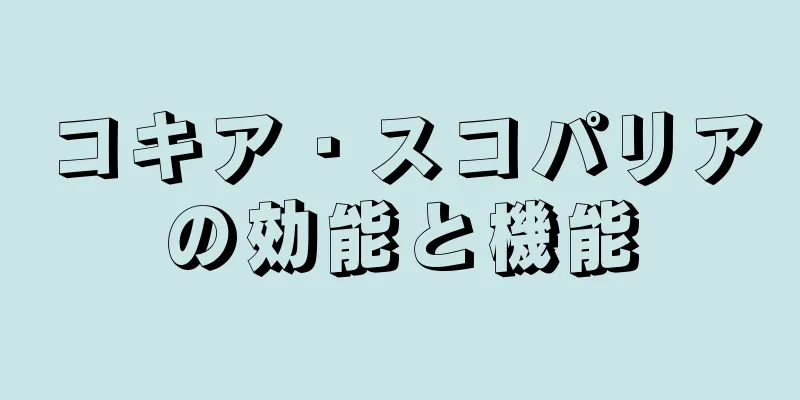 コキア・スコパリアの効能と機能