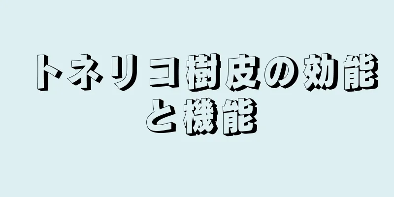 トネリコ樹皮の効能と機能