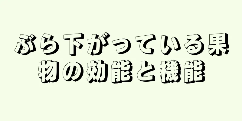 ぶら下がっている果物の効能と機能