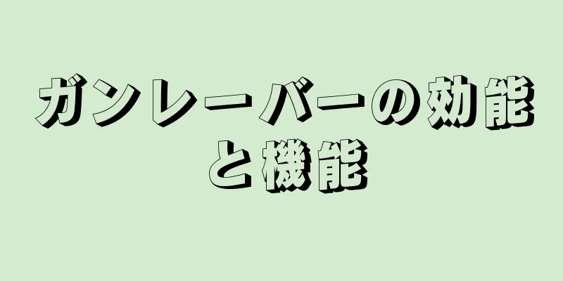 ガンレーバーの効能と機能