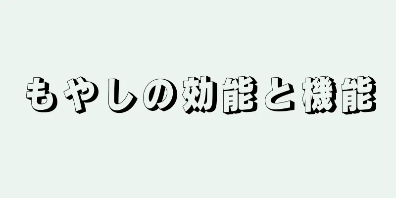 もやしの効能と機能