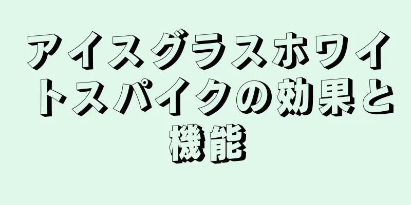 アイスグラスホワイトスパイクの効果と機能