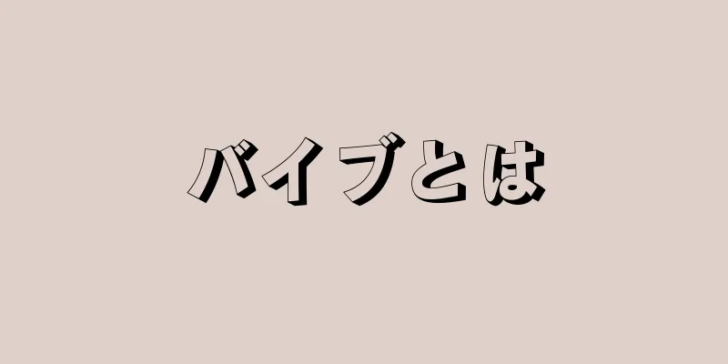 バイブとは