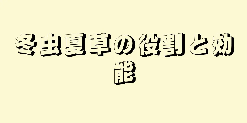 冬虫夏草の役割と効能