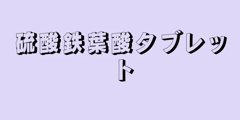 硫酸鉄葉酸タブレット