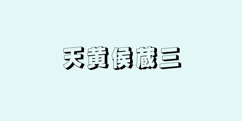 天黄侯蔵三