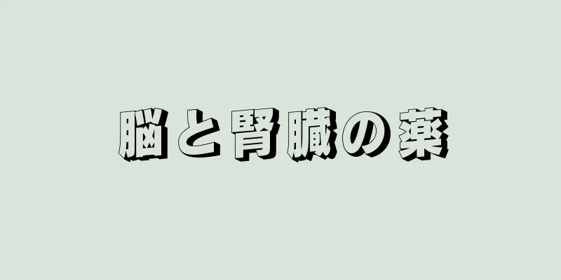 脳と腎臓の薬