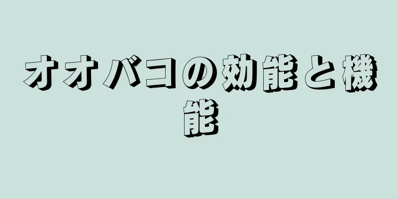 オオバコの効能と機能