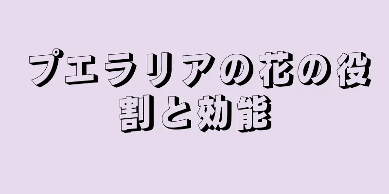 プエラリアの花の役割と効能