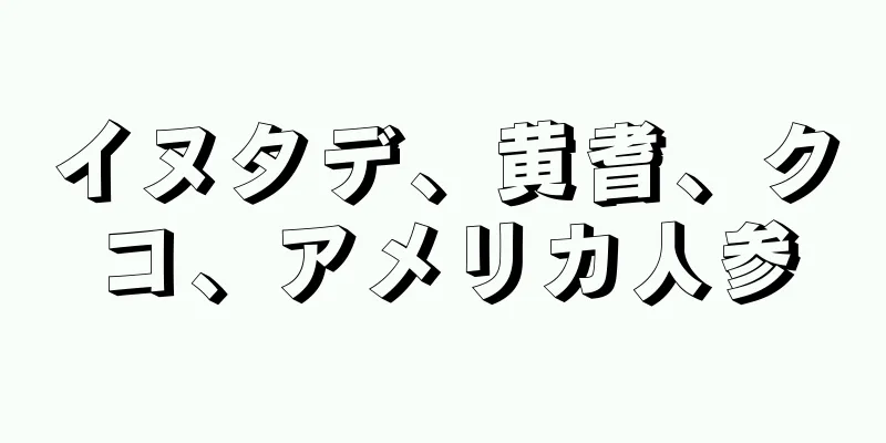 イヌタデ、黄耆、クコ、アメリカ人参