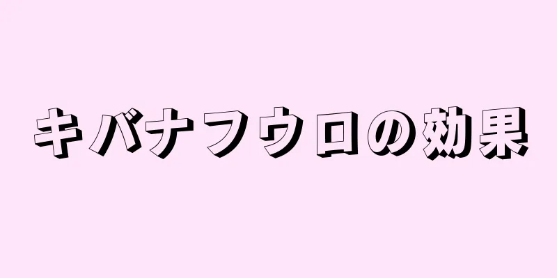 キバナフウロの効果