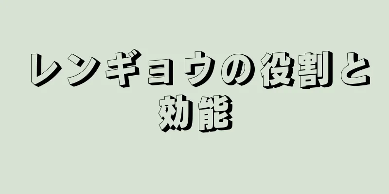 レンギョウの役割と効能