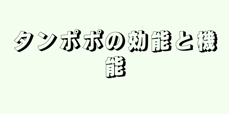 タンポポの効能と機能