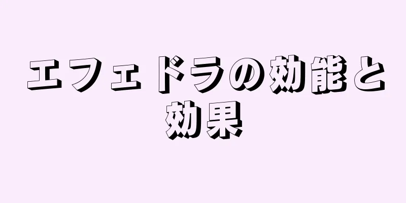 エフェドラの効能と効果