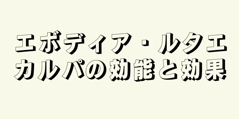 エボディア・ルタエカルパの効能と効果