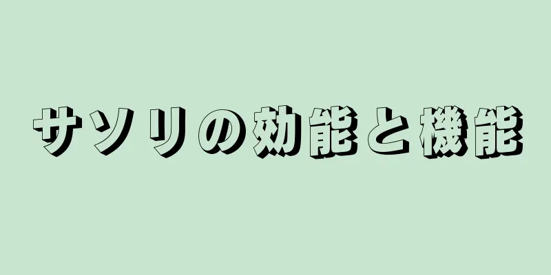 サソリの効能と機能