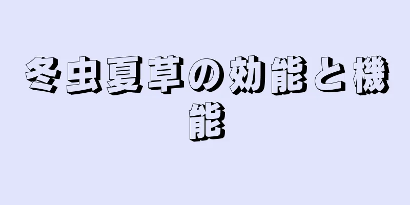 冬虫夏草の効能と機能