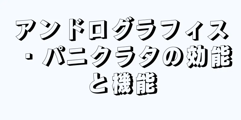 アンドログラフィス・パニクラタの効能と機能